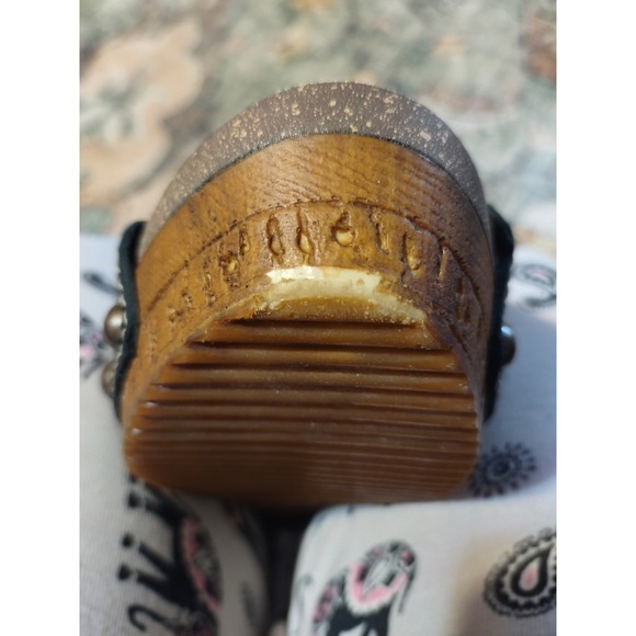 Sbicca Vintage Collection Wedge Open Toe Sandals, Size 7.5/8 38 - Picture 8 of 9